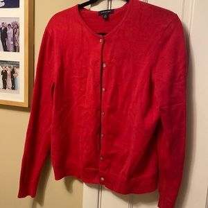 Red cardigan barely worn